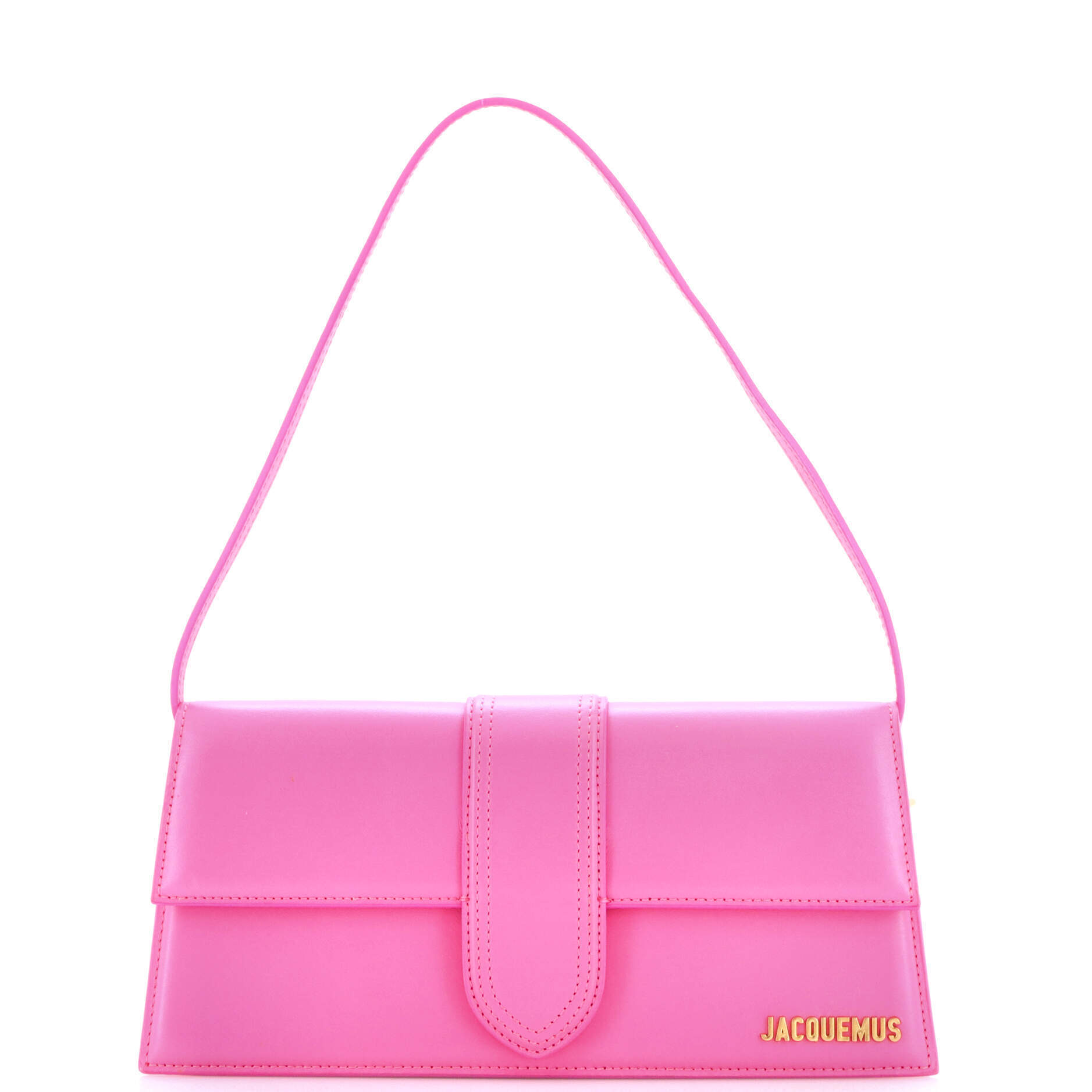 Jacquemus Long Le Bambino Flap Shoulder Bag Leather